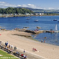 Buy canvas prints of Newton Beach, Millport by Charles Kelly