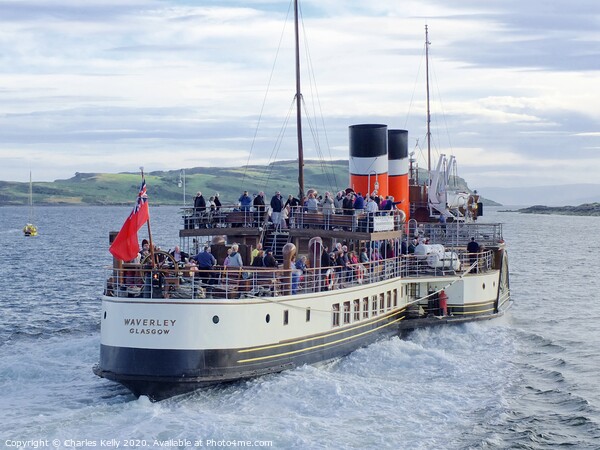 The "Waverley" Heads for The Isle of Arran Picture Board by Charles Kelly