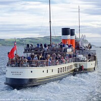 Buy canvas prints of The "Waverley" Heads for The Isle of Arran by Charles Kelly