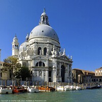 Buy canvas prints of Santa Maria della Salute on the Grand Canal, Venice by Charles Kelly
