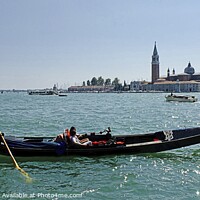Buy canvas prints of Enjoying the Venice Lagoon by Charles Kelly