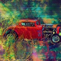 Buy canvas prints of Abstract Hot Rod by David Buckland