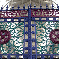Buy canvas prints of Gates inside Smithfield Market London by Kevin Plunkett