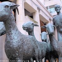 Buy canvas prints of Sculpture in Paternoster Square London by Kevin Plunkett