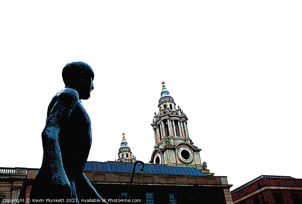 Statue in Paternoster Square London Picture Board by Kevin Plunkett
