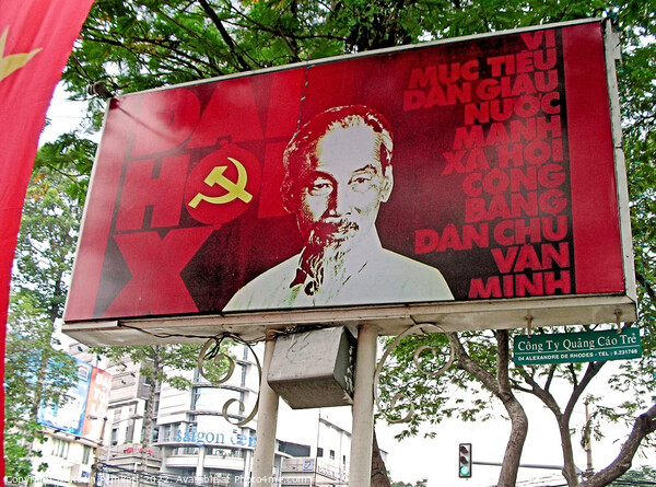 Ho Chi Minh street sign. Vietnam Picture Board by Kevin Plunkett