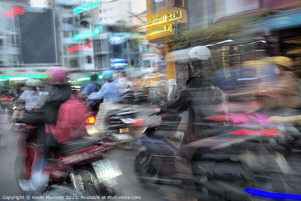 Saigon rush-hour  Picture Board by Kevin Plunkett