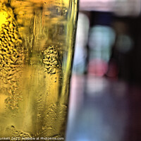 Buy canvas prints of Beer Glass in Saigon ( Ho Chi Minh City ) bar. by Kevin Plunkett