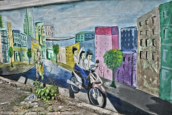 Saigon ( Ho Chi Minh City ) wall art. Vietnam Picture Board by Kevin Plunkett