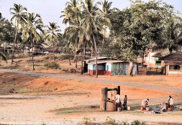 Local water well. Goa India Picture Board by Kevin Plunkett