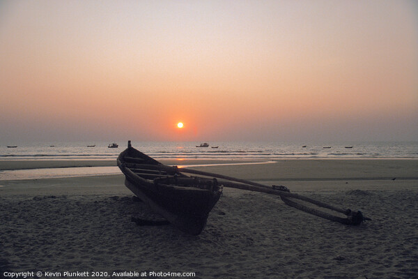 Colva Beach Goa, India Picture Board by Kevin Plunkett