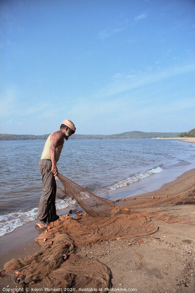 Fisherman of Panaji, Goa. Picture Board by Kevin Plunkett
