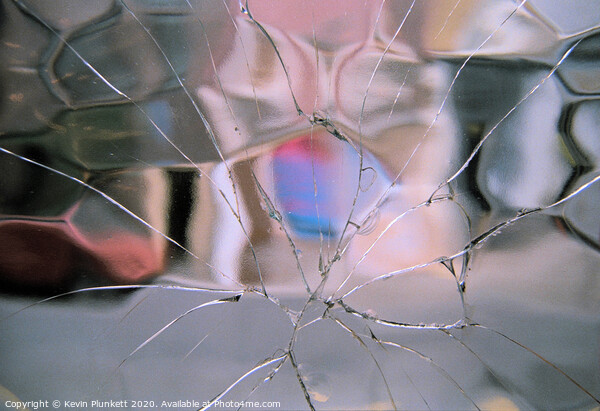 Cracked Glass  Picture Board by Kevin Plunkett