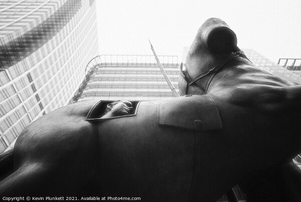 Canary Wharf. Centauro Bronze Statue by Igor Mitoraj Picture Board by Kevin Plunkett