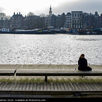 Buy canvas prints of Girl in Amsterdam by Danilo Cattani