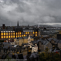 Buy canvas prints of Edinburgh Cityscape in Clouds by Danilo Cattani