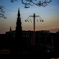 Buy canvas prints of Scott Monument in the Sunset by Danilo Cattani