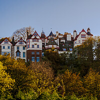 Buy canvas prints of Edinburgh Old Town from Princes Gardens by Danilo Cattani