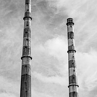 Buy canvas prints of Poolbeg Two Chimneys by Danilo Cattani
