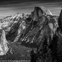 Buy canvas prints of Yosemite Valley and Half Dome, black and white. by harry van Gorkum
