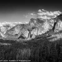 Buy canvas prints of Yosemite Valley in black and white by harry van Gorkum