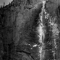 Buy canvas prints of Bridaveil Falls with snow and ice in Yosemite by harry van Gorkum