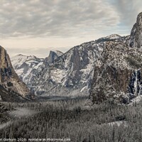 Buy canvas prints of Yosemite from Tunnel view in the snow by harry van Gorkum