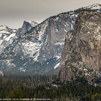 Buy canvas prints of Close up of Yosemite Valley in the snow by harry van Gorkum
