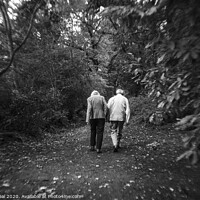Buy canvas prints of Old couple walking by Efraim Gal