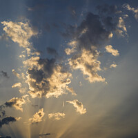 Buy canvas prints of Clouds in sunset by Efraim Gal
