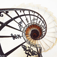 Buy canvas prints of Spiral Staircase by Efraim Gal