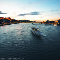 Buy canvas prints of Budapest Danube sunset by Efraim Gal