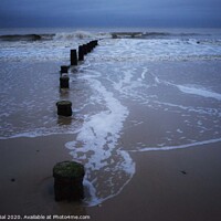 Buy canvas prints of Blue hour at Frinton  by Efraim Gal