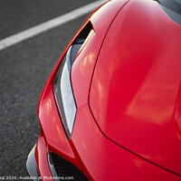 Buy canvas prints of Detail Red Ferrari by Efraim Gal