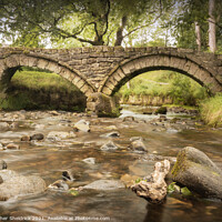 Buy canvas prints of Wycoller Packhorse Bridge, Lancashire, by Heather Sheldrick