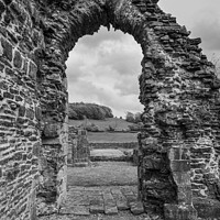 Buy canvas prints of sawley Abbey Archway Ruins by Heather Sheldrick