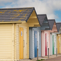 Buy canvas prints of Beach Huts Mablethorpe by Heather Sheldrick