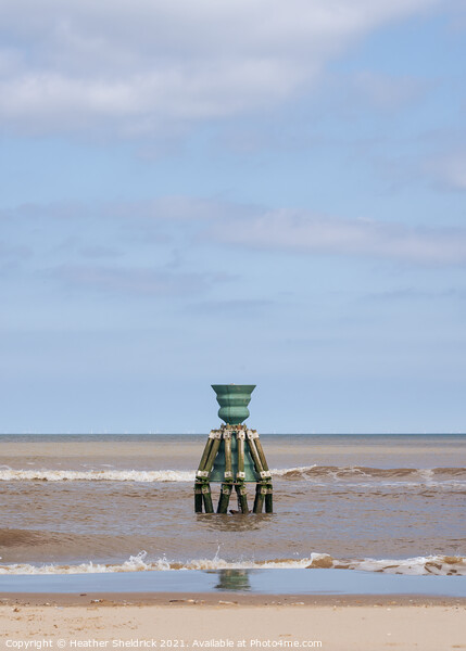 Time And Tide Bell, Mablethorpe Picture Board by Heather Sheldrick
