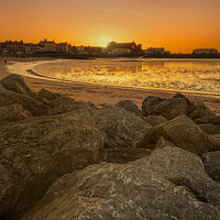 Buy canvas prints of Morecambe Bay Sunset by Heather Sheldrick