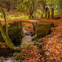 Buy canvas prints of Ancient Bridge in Autumn by Heather Sheldrick