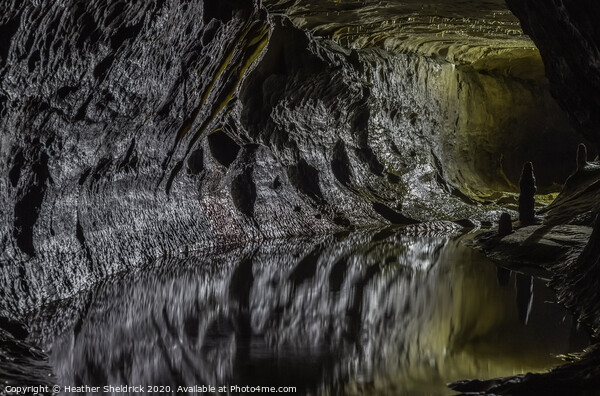 Underground Lake in Ingleborough cave Picture Board by Heather Sheldrick