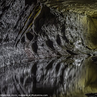 Buy canvas prints of Underground Lake in Ingleborough cave by Heather Sheldrick