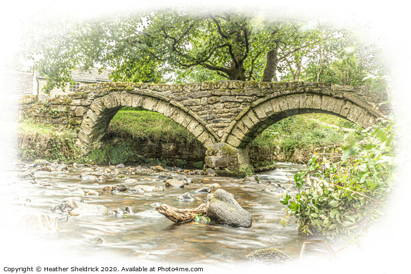 Packhorse Bridge At Wycoller Picture Board by Heather Sheldrick