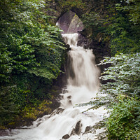 Buy canvas prints of Ingleborough Waterfall with Bridge by Heather Sheldrick