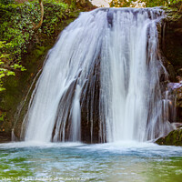 Buy canvas prints of Janets Foss waterfall near Malham, Yorkshire Dales by Heather Sheldrick