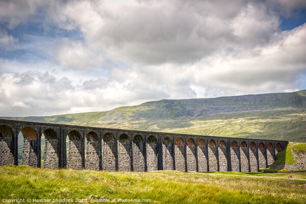 Ribblehead Railway Viaduct, Yorkshire Dales Picture Board by Heather Sheldrick