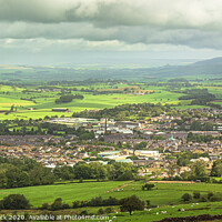 Buy canvas prints of Barnoldswick, Lancashire with Yorkshire Dales in d by Heather Sheldrick