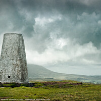 Buy canvas prints of Weets Trig and Pendle Hill, Lancashire by Heather Sheldrick