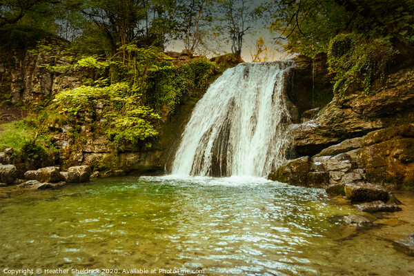 Janets Foss Magical Waterfall Malham, Yorkshire Da Picture Board by Heather Sheldrick