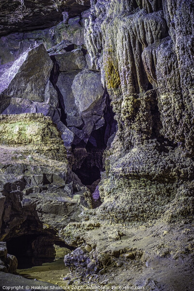 Ingleborough Cave Rocks and Stalactites Picture Board by Heather Sheldrick